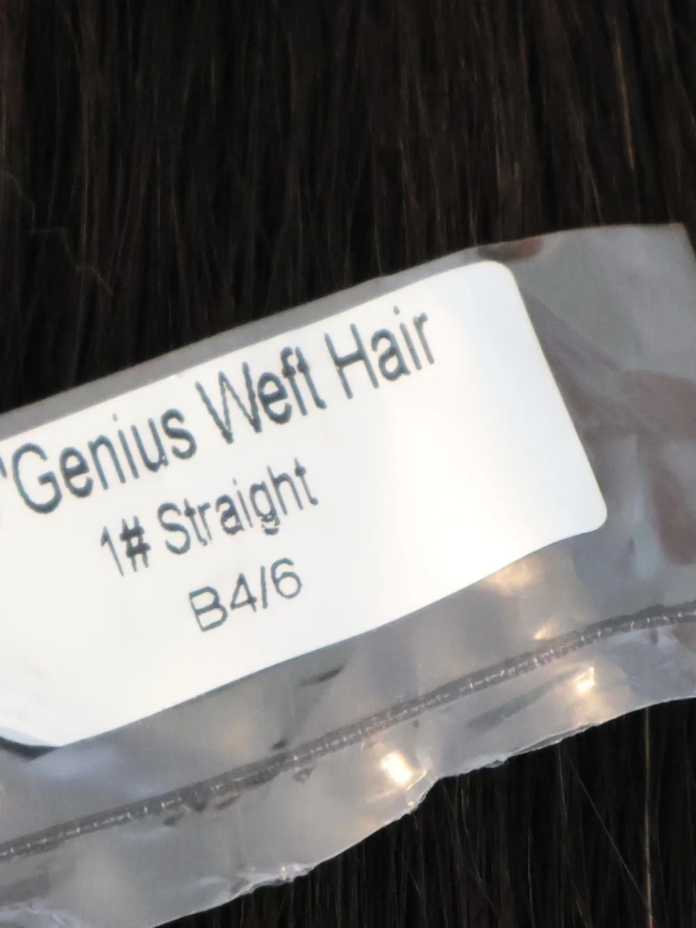 NEW 12A grade human hair genius weft level #1 black 22